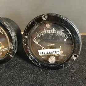 8011127 Weston 8011129 1940s Vintage 3x Model 1521 Sealed Meter Gauges #2