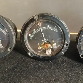 8011127 Weston 8011129 1940s Vintage 3x Model 1521 Sealed Meter Gauges #3
