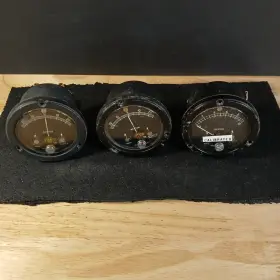 8011127 Weston 8011129 1940s Vintage 3x Model 1521 Sealed Meter Gauges