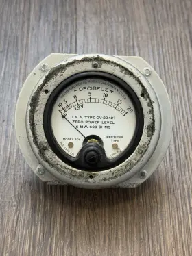 Cv-22427 Weston Model 506 Decibels Gauge Vtg Rectifier Type Us Navy