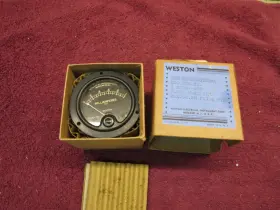 Mr25-b Weston Nos Model 506 0-1 Dc Ma Milliamperes Meter Black Face