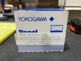 250240lsls Yokogawa 0-5 Ac Amperes Panel Mount Meter - New/ Open Box