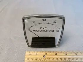 250309drzz8 Yokogawa Dc Microamperes 0-200 Panel Meter Yew 250309drzz8 Yokogawa Dc Microamperes 0-200 Panel Meter Yew