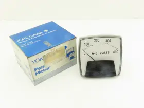 Yokogawa 250339ftzz7 Panel Meter Ac Volts Dial Gauge 0-400 Deviation 3.5 Inch Od