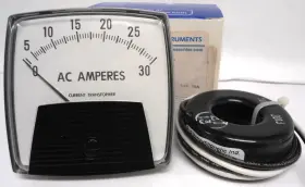 250340lsnl Yokogawa 30 Amp Ac Panel Meter Ammeter By Weschler 3 1/2 Inch With Ct Nos