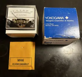 251240nlnl7jhx Yokogawa Panel Meter 0-30 Ac Amps - Ammeter I/v Shielded. Original Box Parts