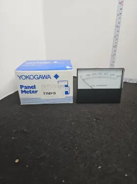 260324ecsj9 Yokogawa Panel Meter 3 1/2in 0-50 Dc Mv 0-600 Dca New Old Stock