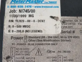820-00-0-dcv2 Yokogawa Digital Panel Meter 6-digit 85-264vac 90-370vdc Used #3