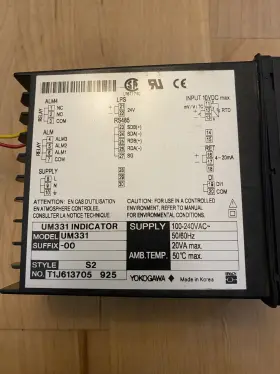 Um331-00 Yokogawa Digital Indicator With 4 Alarm Set Points Tc/rtd/mv Input #3
