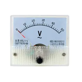 0-50v Zaplyte 678202824337 85l1 Ac Rectangle Analog Panel Volts Meter Gauge