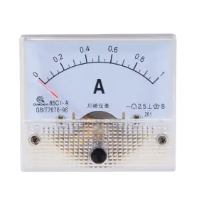 85c1-a Zaplyte 678202824689 Analog Current Panel Meter Dc 1a Ammeter Tester Gauge