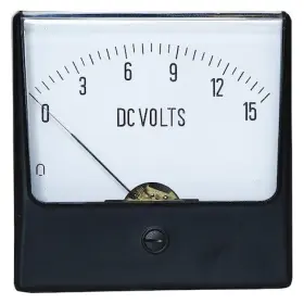 12g437 Zoro Select Analog Panel Meter Dc Voltage 0-15 V