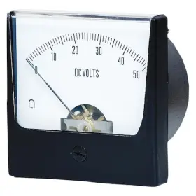 12g443 Zoro Select Analog Panel Meter Dc Voltage 0-50 V