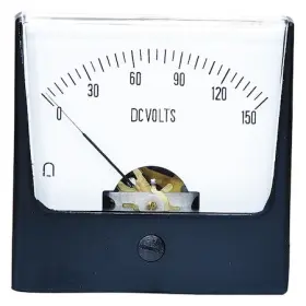 12g445 Zoro Select Analog Panel Meter Dc Voltage 0-150 V