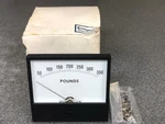 * New Crompton 227-01AA-ECXX Panel Meter 50-350 Lbs. Fixed Price $45.00.
