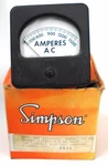 Simpson Panel Meter, Model 57 Md, Range 1500, M-10485-12. Fixed Price $60.00.