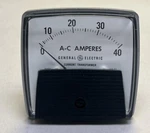 General ELECTRIC,50-250239LSZZ1,PANEL Meter 0-40 Ac Amperes Nos. Fixed Price $30.00.