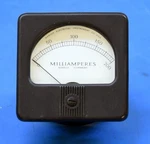 Simpson Marion Rectangular 3-1/2" 200 Milliamps Dc, Panel Meter, Mod 53S. Fixed Price $24.95.