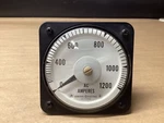General Electric 0-1200 Ac Ammeter 6477K34064 / 50-103131LSSV2 #111F130PR6*CO. Fixed Price $82.99.