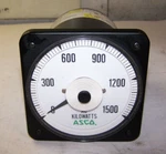 New Asco Crompton BLS-77 0-1500 Ac Kilowatts Panel Meter 491942-044-D-V. Fixed Price $179.99.