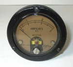 Weston Model 1524 MR26W100ACMAR 0-3 Amperes 2-3/4" Panel Meter. Fixed Price $25.00.