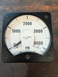 Weschler Westinghouse KX-241 Analog Panel Meter 0-4000 Fpm 6 Vdc. Fixed Price $59.00.