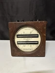 Antique James G. Biddle Frahm Frequency Meter Wood Case Electrical Test. Fixed Price $125.00.