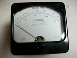 Hickok Panel Meter V. Rms Decibels 3/4" X W. 6625-00-607-3268. Fixed Price $25.00.