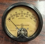 "vintage General Electric Type DO-45 Dc Amperes Volts Meter Gauge 0-600 Amp". Fixed Price $35.99.