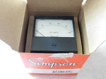 Simpson Electric Analog Panel Meter Style 0-100 Dcv 3.5 Century 2123A 17532. Fixed Price $53.00.