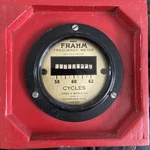 Frahm Frequency Meter 100-150 Volts Model# 94920 Type MF9. Fixed Price $60.00.
