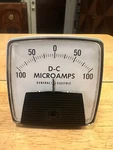 General Electric D0-91 Panel Meter 100-0-100 Dc Untested. Fixed Price $22.00.