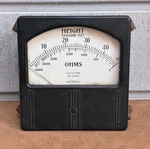 Weston Electric Inst. Corp. Panel Gauge Height & Ohms U.s.n. Type CV-22431. Fixed Price $29.95.