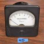 Simpson Square Panel Meter 0-1MA Milliamp Dc (lot 4D). Fixed Price $49.99.