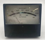 Apl 53-6004-0000 Temperature Panel Meter, Farenheit 0-300, Centigrades 0-150. Fixed Price $33.75.