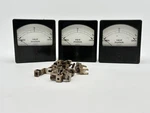 Weston Model 742 Matched Triplet Panel Meters Vu Audio Tested Bakelite 3-PHASE. Fixed Price $230.00.