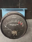 Vintage Kilowatts Power Output Meter, Westinghouse. Fixed Price $75.00.