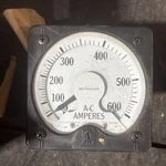 Westinghouse KA-24 Ammeter 0-600A Ac Amperes Panel. Fixed Price $35.00.