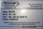 Advantage SWCF3E Industrial Controller Module 100-240VAC 2.5A Relay Output Used. Fixed Price $49.00.