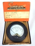 Simpson Instruments Model #8574 C-03691 Panel Meter Nos T244E. Fixed Price $24.95.