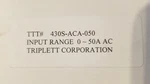 Triplett(westinghouse) 0-50 Amp Panel Meter 430S. Fixed Price $100.00.