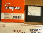 Simpson 2153M-0-10/5 Panel Meter Nos Old Stock. Fixed Price $74.99.