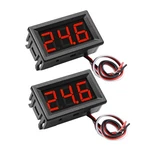 Exqutoo 2PACK DC0-100V Mini Voltmeter Voltage Tester Gauge Red. Fixed Price $16.96.