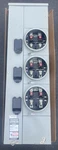 Siemens WMM31125R 3-GANG 125A Ringless Socket 1PH 5J 1200A Bus Meter Stack. Fixed Price $750.00.