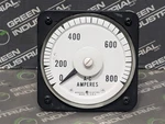 Used General Electric 50-103131LSSN2 AB40 Ac Ammeter 0-800 Amps. Fixed Price $82.50.