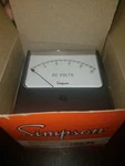 Simpson Electric Company 1327A 0-15 " Analog Panel Meter Volts 09750. Fixed Price $99.95.