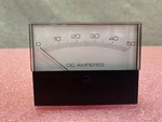 0-50 Dc Amperes Meter Model #66134011. Fixed Price $14.99.