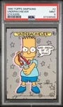 Underachiever 1990 Topps Simpsons Sticker #2 Bart "rc" Psa Mint. Fixed Price $79.00.