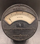 Large Antique Weston Electrical Instrument Co. Watts Meter Model 167 C. 1913. Fixed Price $139.00.