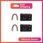 Exqutoo 2PACK 0.28" Digital Voltmeter Ammeter Dc 0-100V 10A, Red & Blue Dual Led. Fixed Price $13.97.
